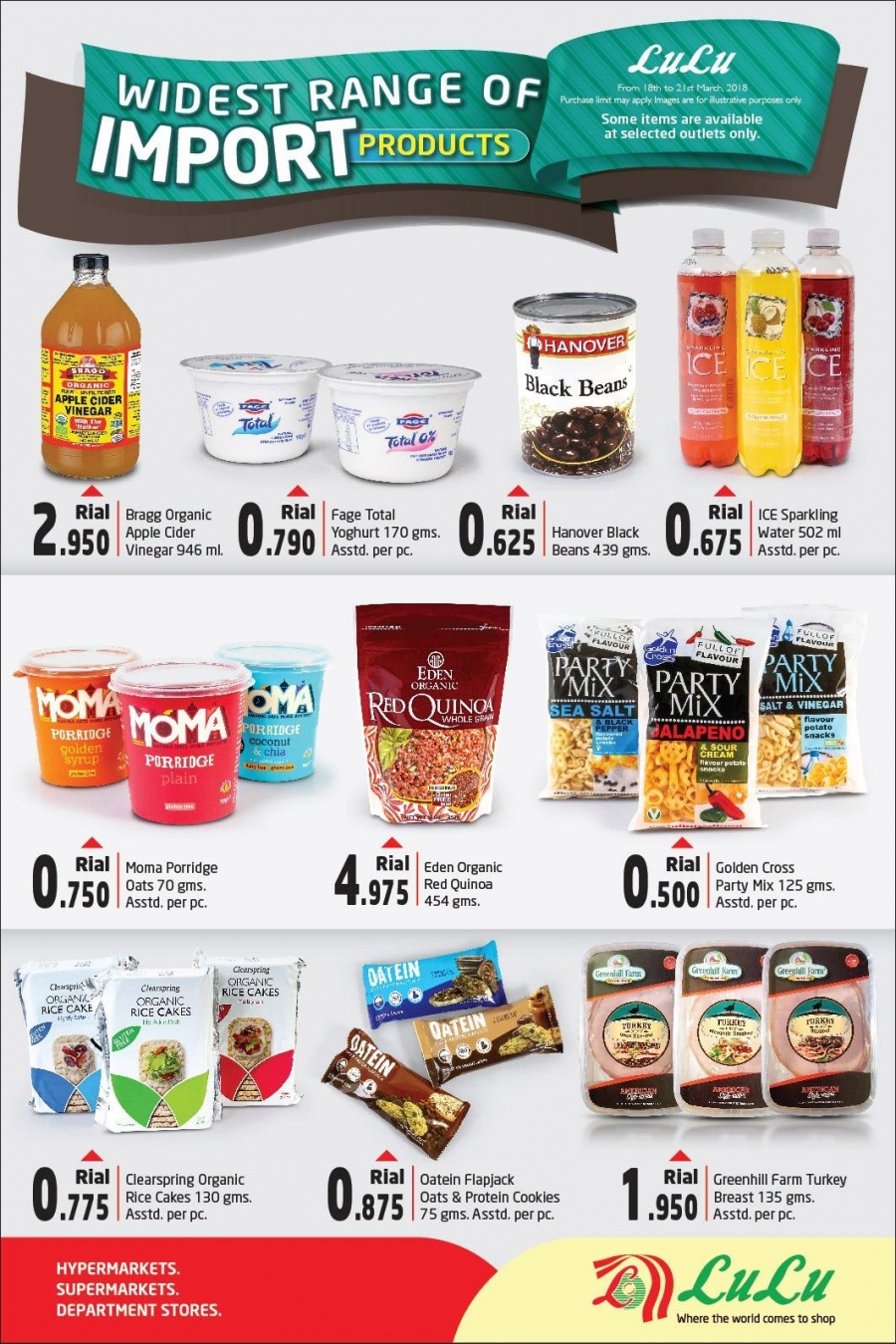 Lulu Hypermarket Widest Range of Import Products Offers