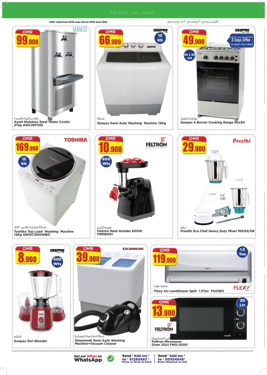 Nesto Hypermarket Month End Saver Offers