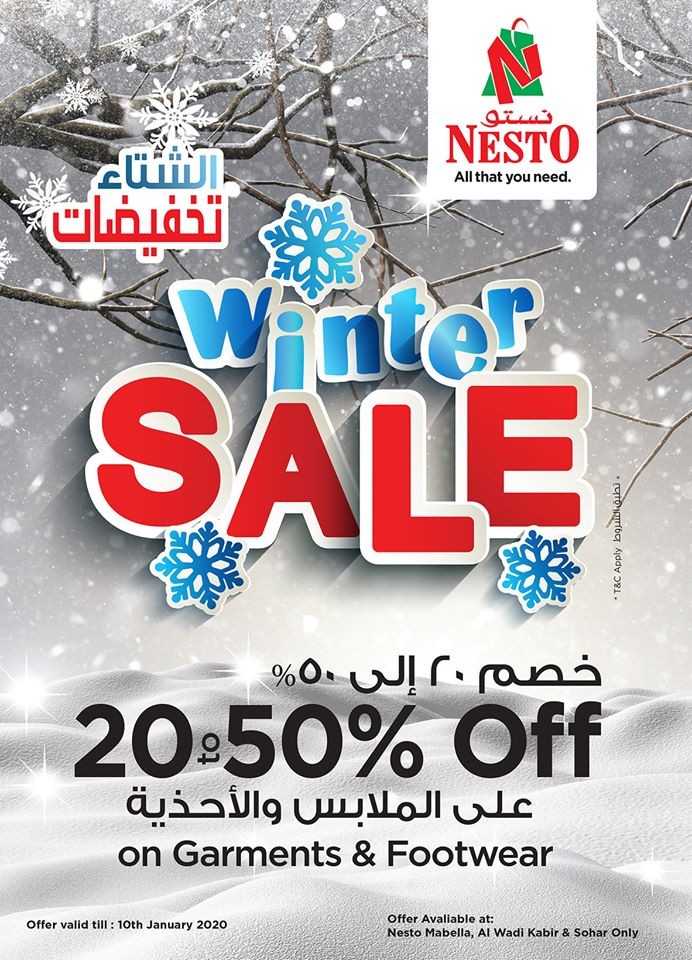 Nesto Hypermarket Winter Sale Deals