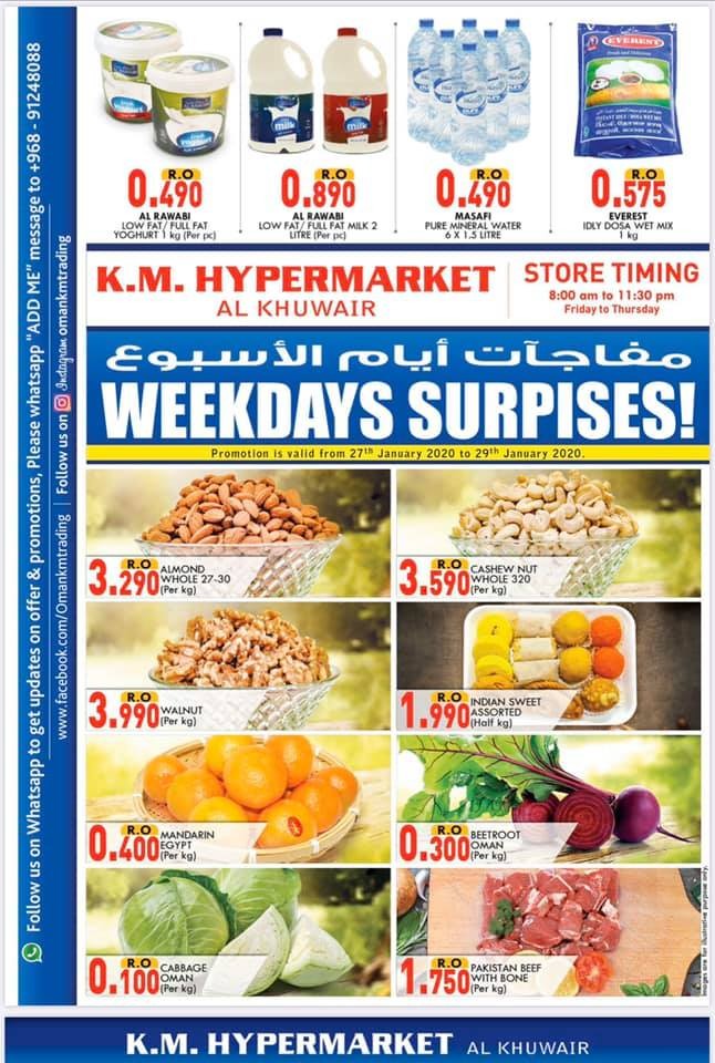 KM Hypermarket Weekdays Surprises Offers