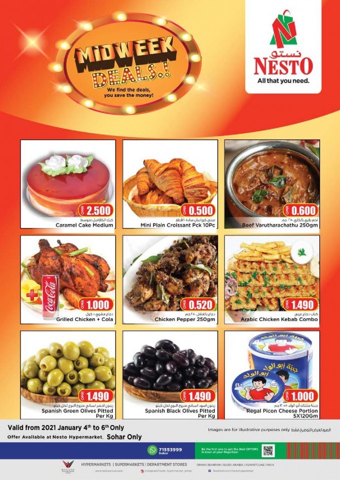 Nesto Hypermarket Sohar Oman Midweek Offers