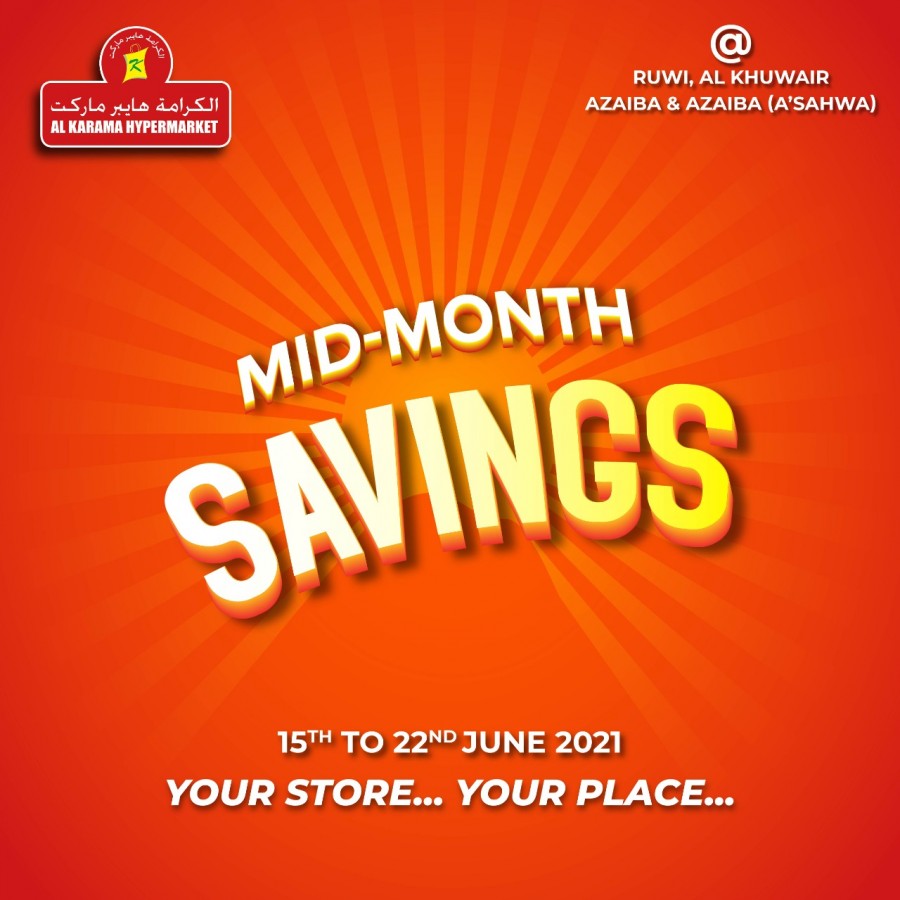 Mid Month Savings Promotion