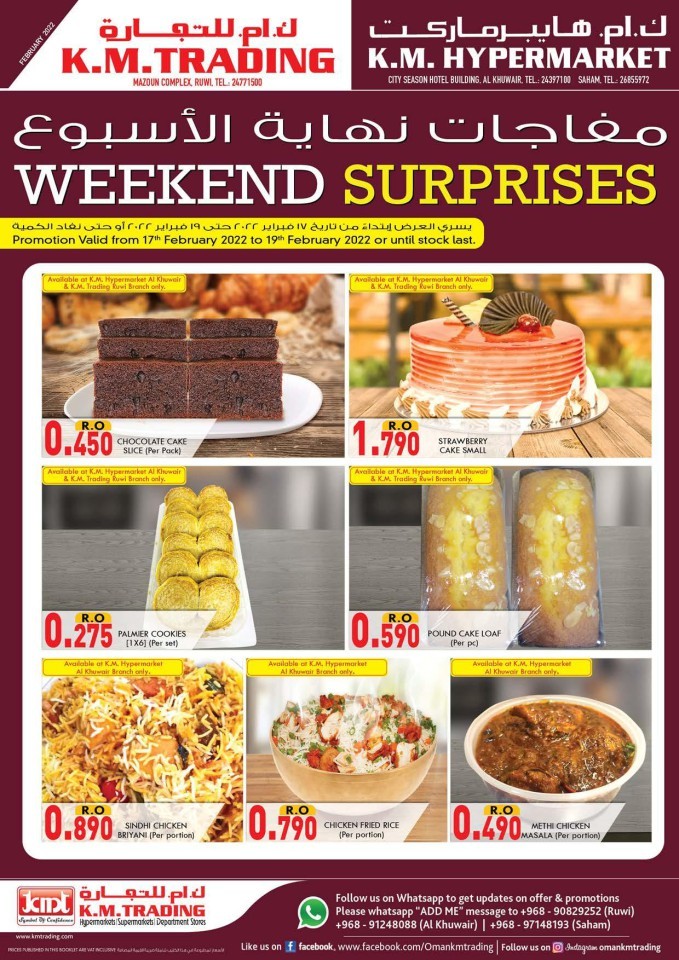 KM Trading Weekend Surprises
