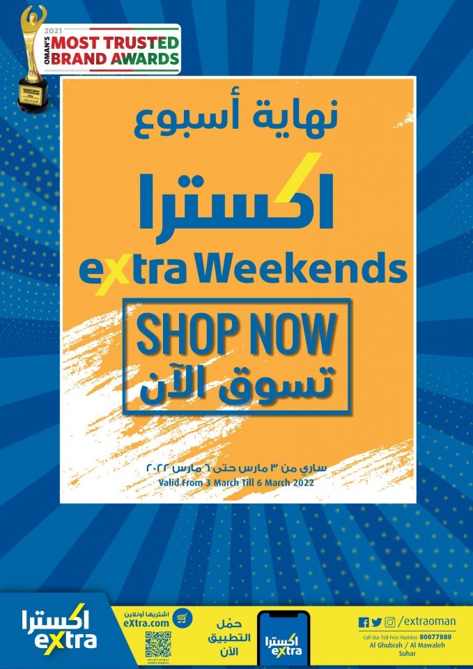 Extra Stores Weekend 3-6 March