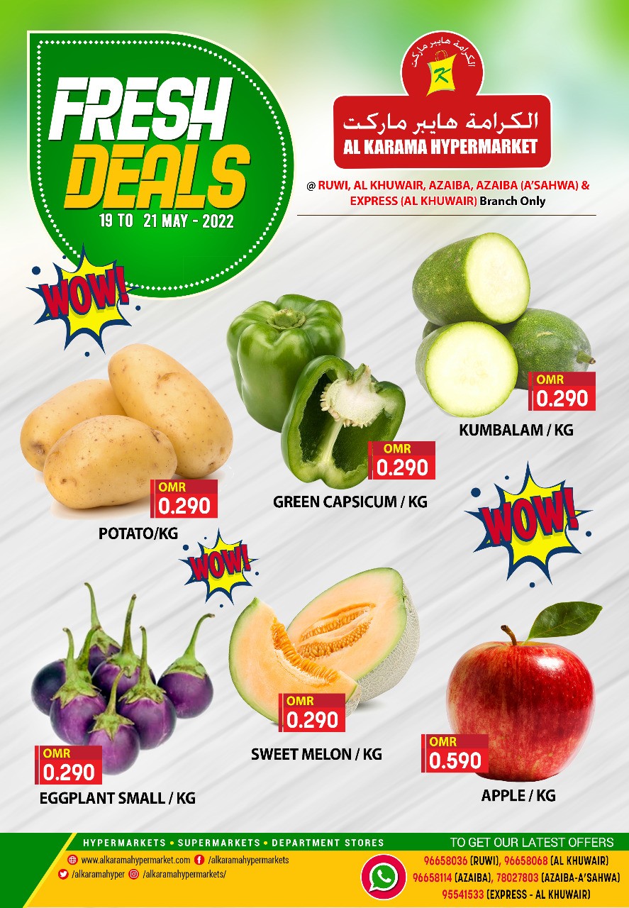 Al Karama Fresh Deal 19-21 May