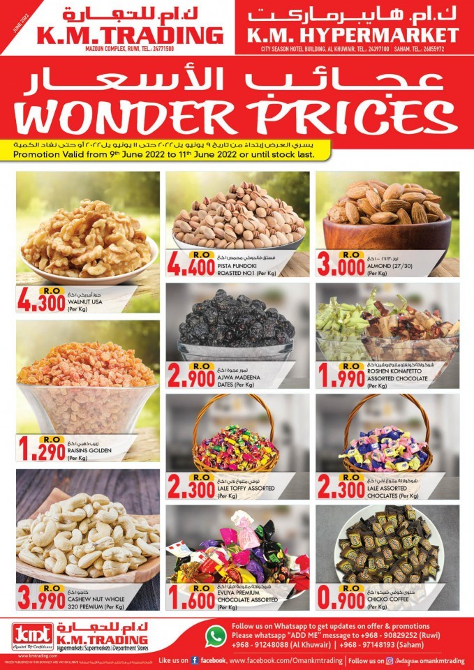 Wonder Prices Offers 9-11 June