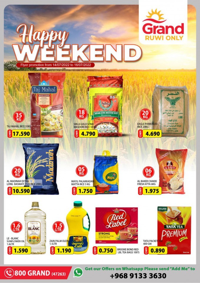 Ruwi Weekend Deal 14-16 July