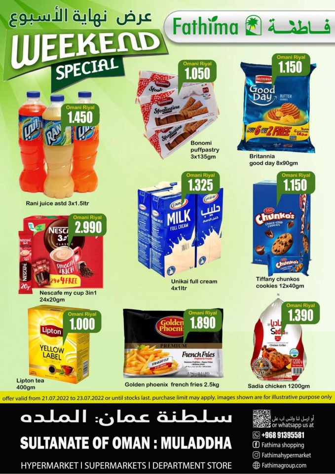 Fathima Weekend Deal 21-23 July