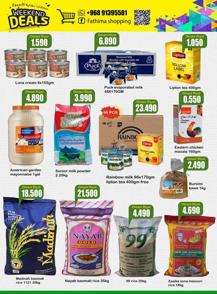 Fathima Weekend Deal 1-3 September