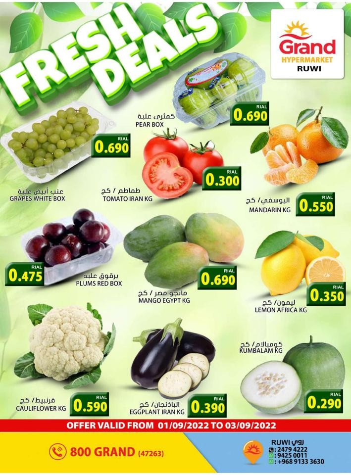 Ruwi Fresh Deal 1-3 September