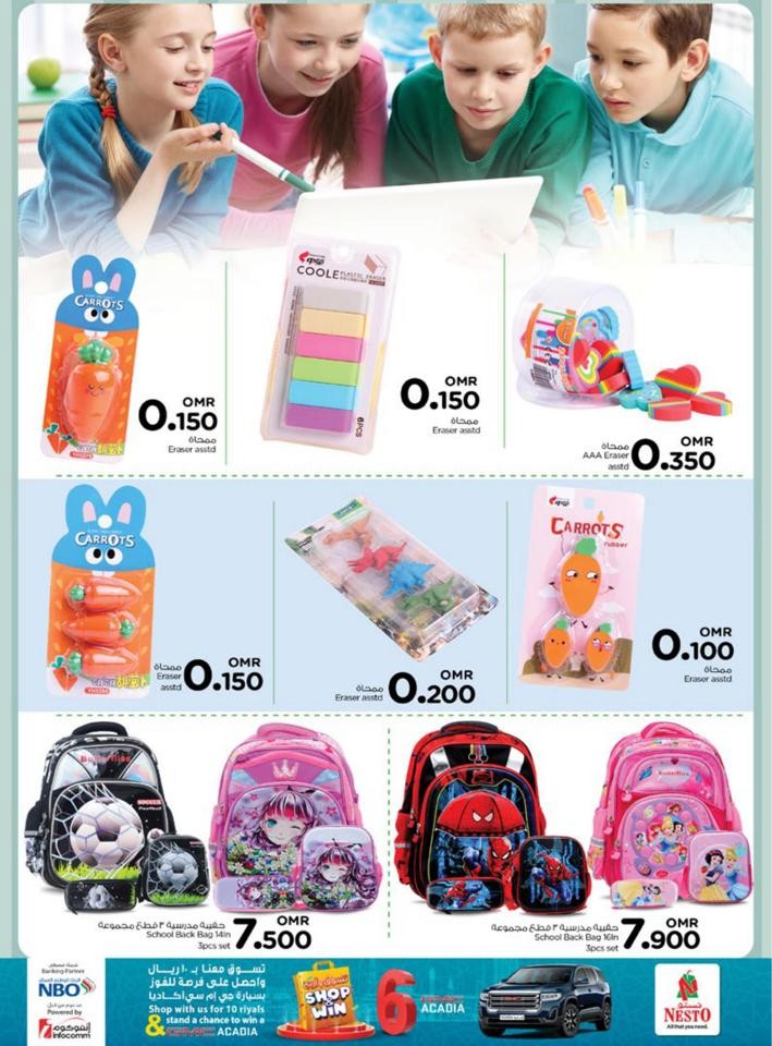 Nesto Back To School Promotion Flyer | Nesto Oman Offers