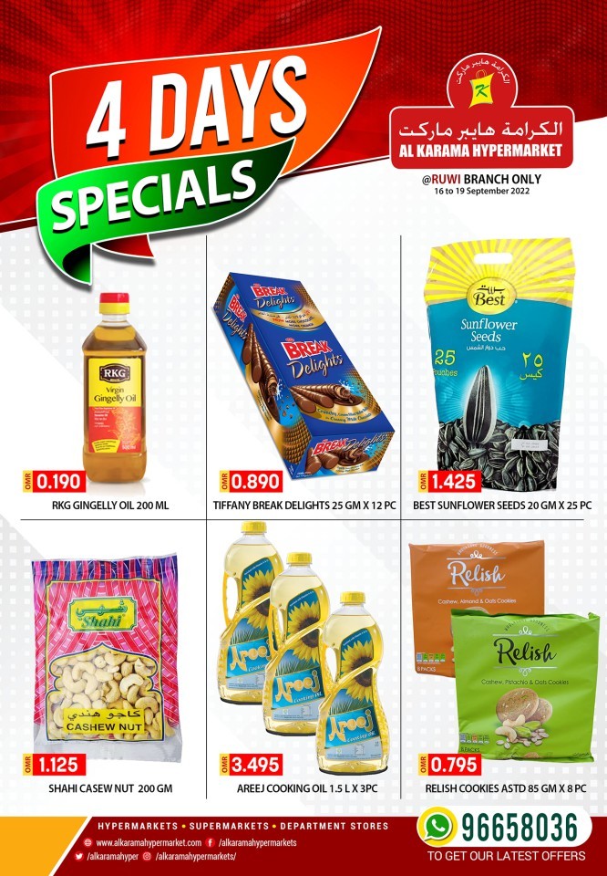 Al Karama 4 Days Specials