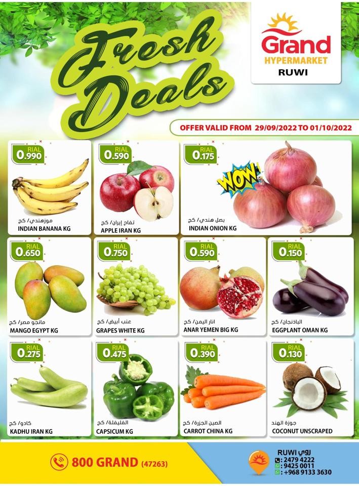 Grand Ruwi 3 Days Fresh Deal