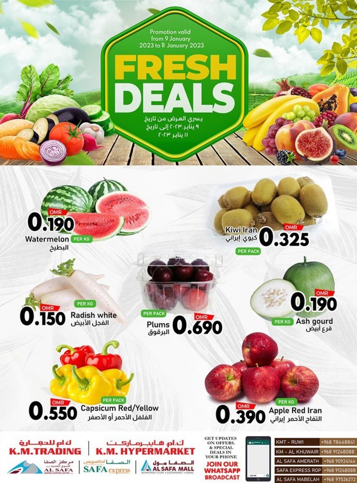 Fresh Deals 9-11 January