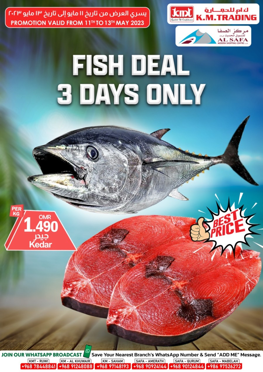 3 Days Fish Deals