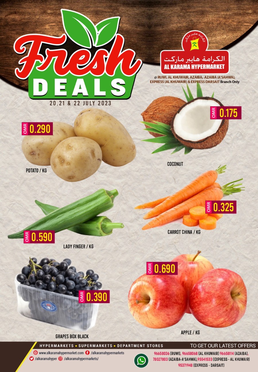 Fresh Deals 20-22 July 2023