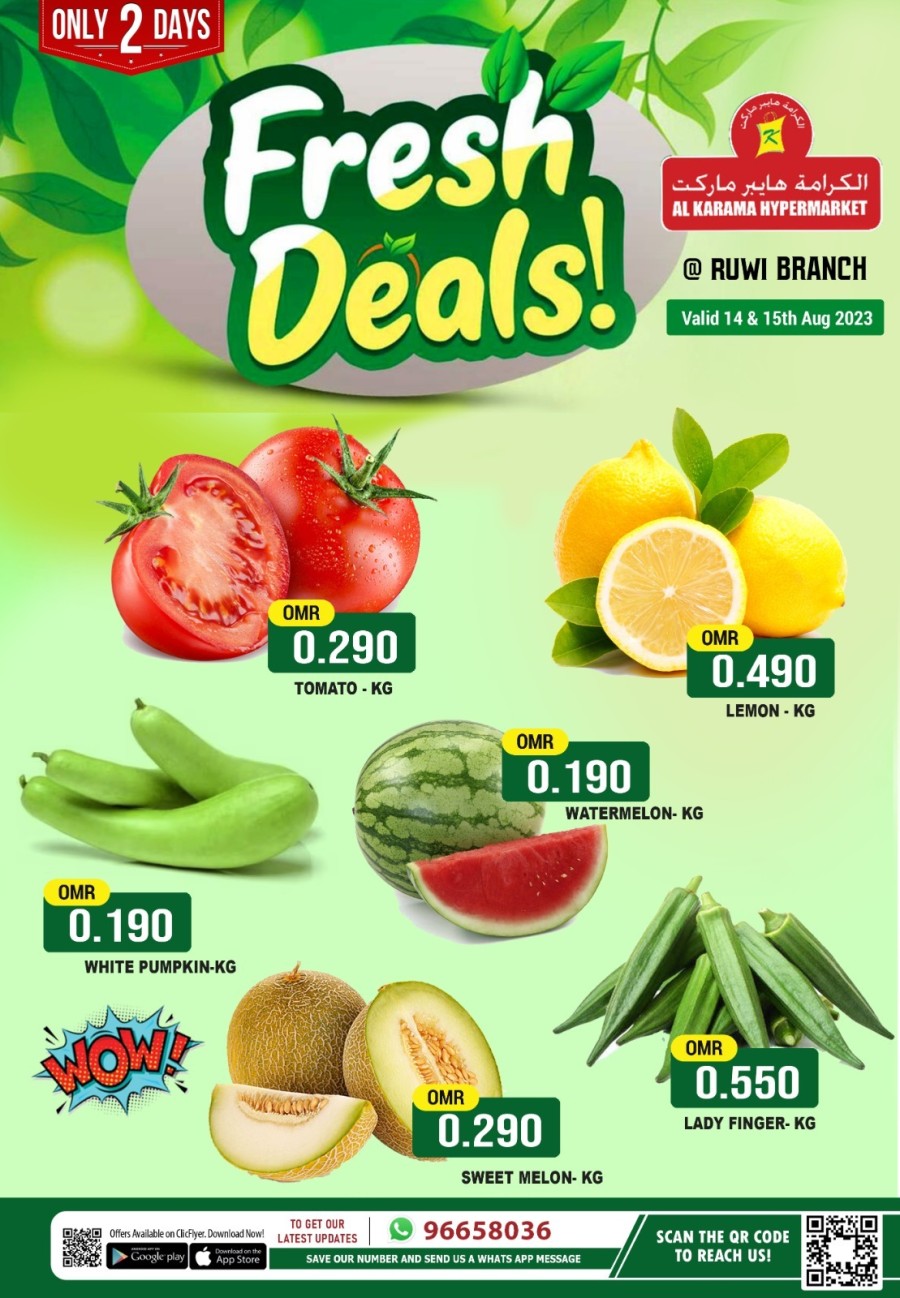 Only 2 Days Fresh Deals