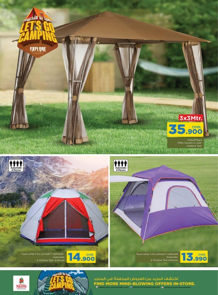 Nesto Lets Go Camping Promotion