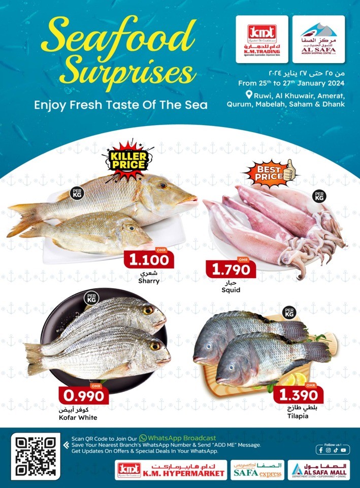 Seafood Surprises 25-27 January 2024