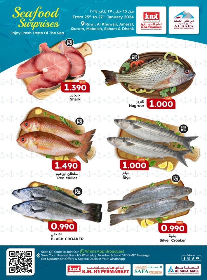 Seafood Surprises 25-27 January 2024