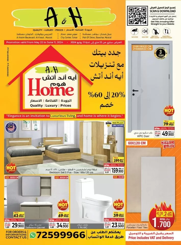 A & H Back To Home Sale