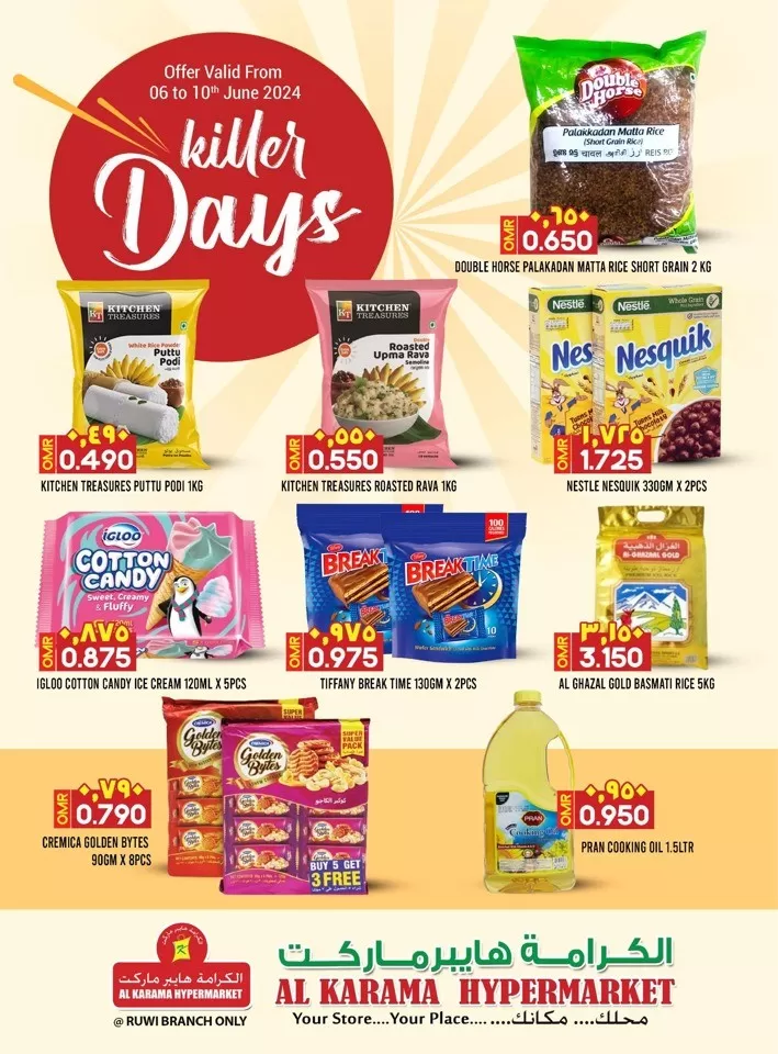 Al Karama Killer Days Deal