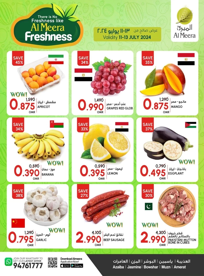 Freshness Deal 11-13 July 2024