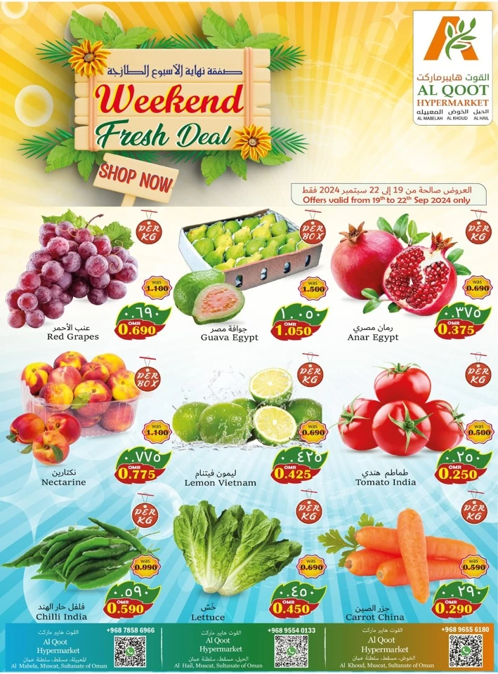 Weekend Fresh 19-22 September 2024