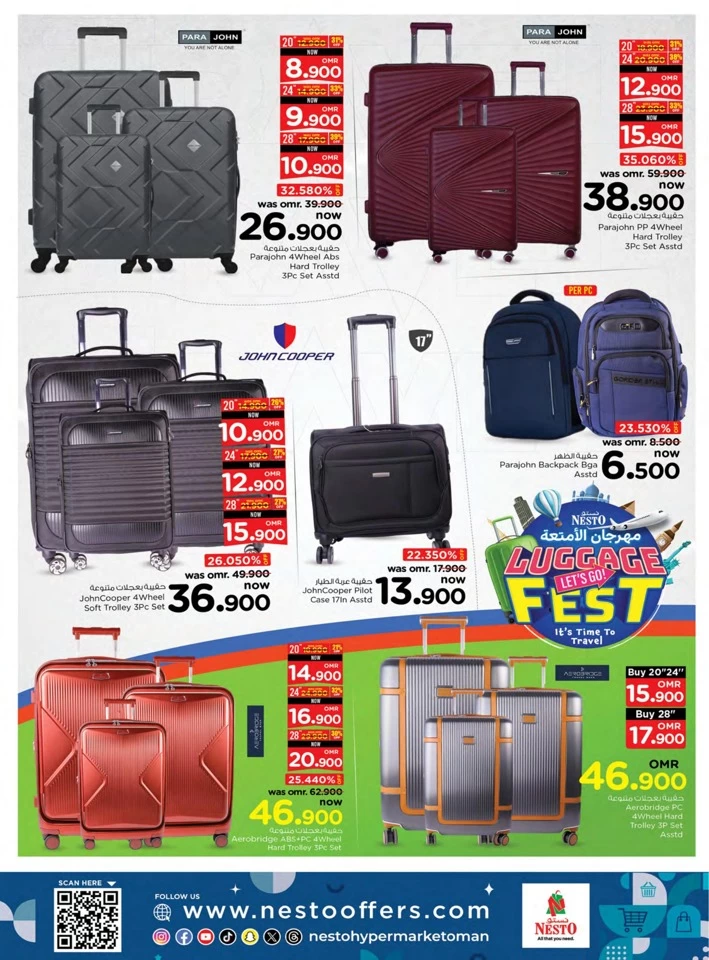 Nesto Luggage Fest Offer