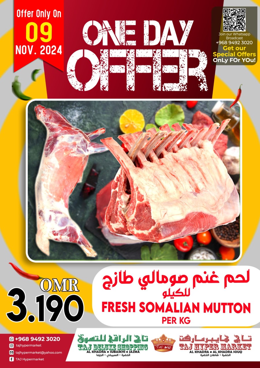 One Day Offer 9 November 2024