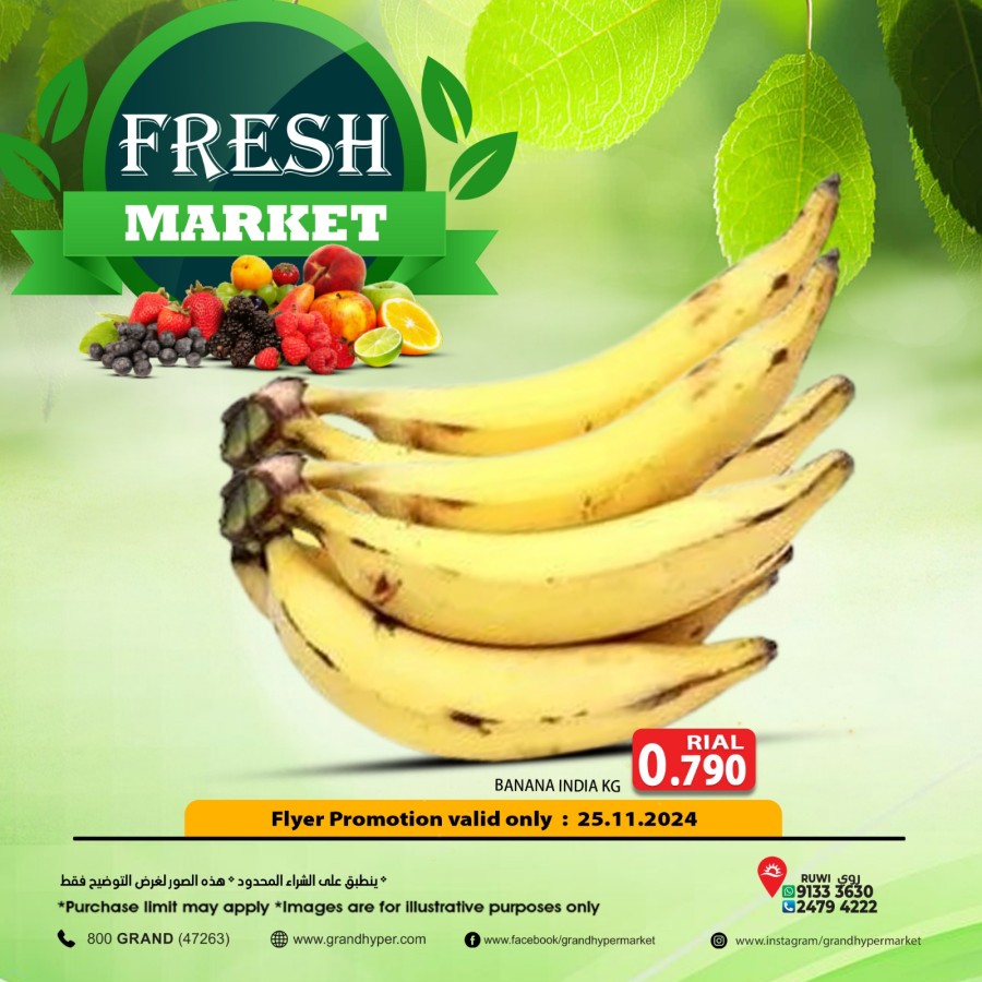 Fresh Market 25 November 2024