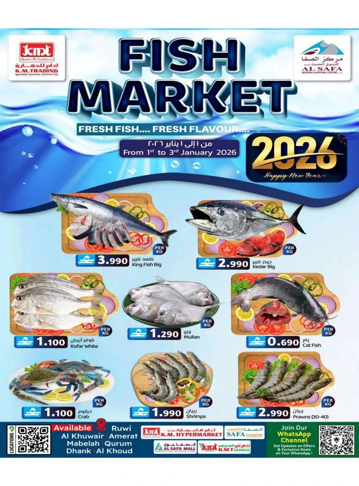Fish Market 1-3 January 2026