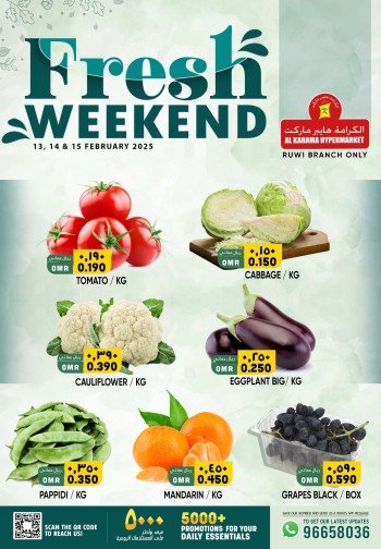 Fresh Weekend 13-15 February 2025