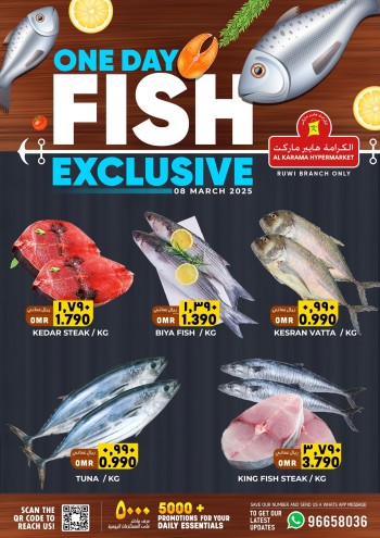 One Day Fish Exclusive Deal