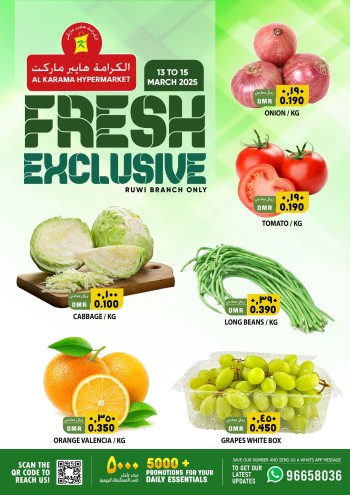 Fresh Exclusive 13-15 March 2025