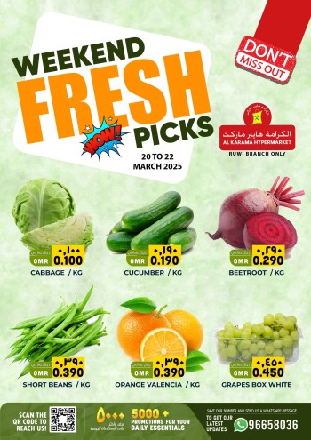Weekend Fresh 20-22 March 2025