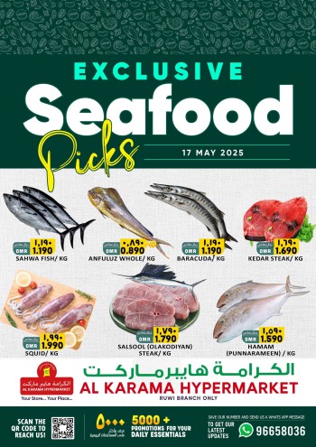 Seafood Picks 17 May 2025