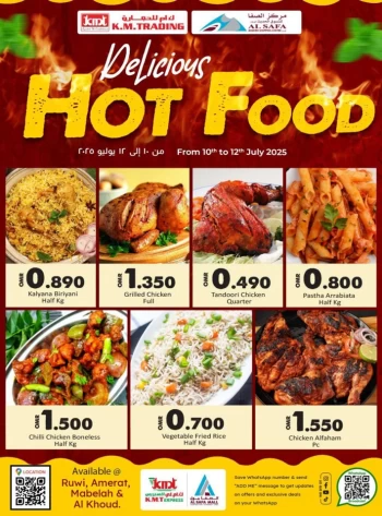 Hot Food Deal 10-12 July 2025
