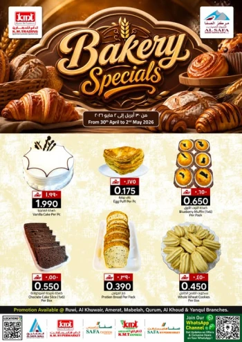 KM Trading Bakery Specials Offer