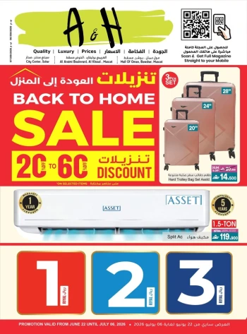 A & H Back to Home Sale Offer